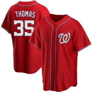 Johnathon Thomas Women's Washington Nationals Snake Skin City Jersey -  Black Authentic