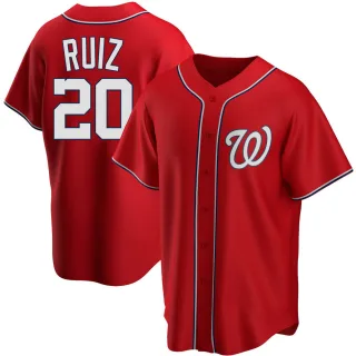 Keibert Ruiz Women's Washington Nationals Alternate Jersey - Black  Holographic Replica