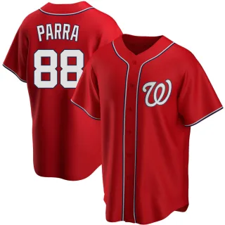  Washington Nationals Blank Red Youth Team Leader Replica Jersey  (Youth - Medium) : Clothing, Shoes & Jewelry