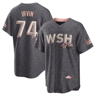 Travis Blankenhorn Men's Washington Nationals 2022 City Connect Jersey -  Gray Replica